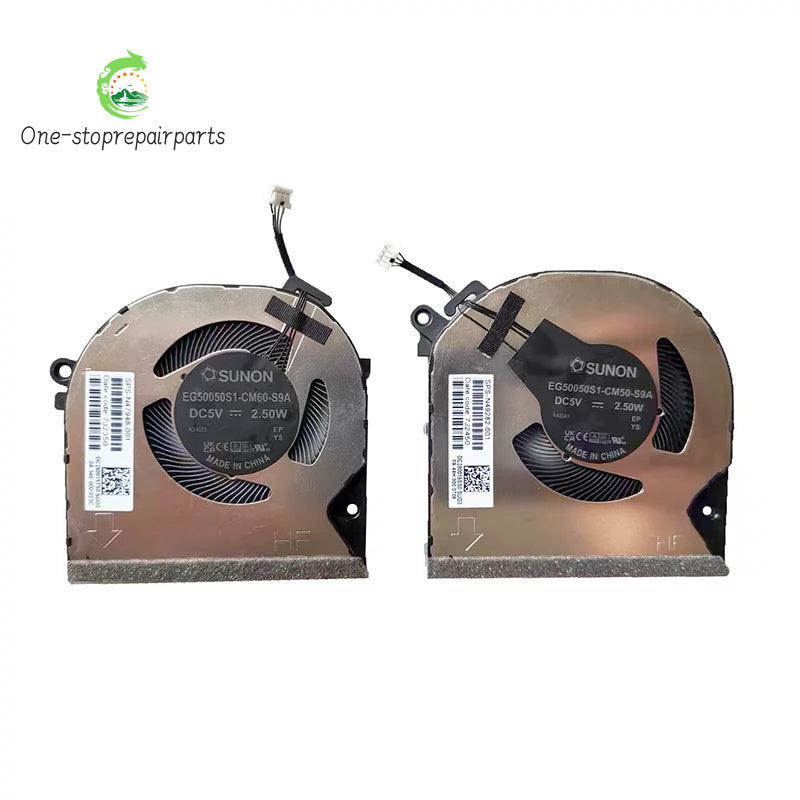 NEW ORIGINAL Laptop CPU GPU Cooling Fan For HP X360 15Z-FH 15-FH 2-in-1 TPN-C165 N47948-001 N49282-001 HP laptop repair parts