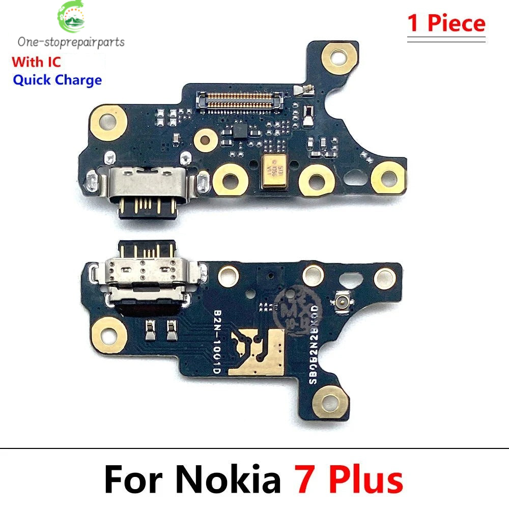 New For Nokia 7 plus 7Plus TA-1049 TA-1055 TA-1062 Charger Charging Port Dock Connector USB Port Flex Cable Board Nokia phone repair parts