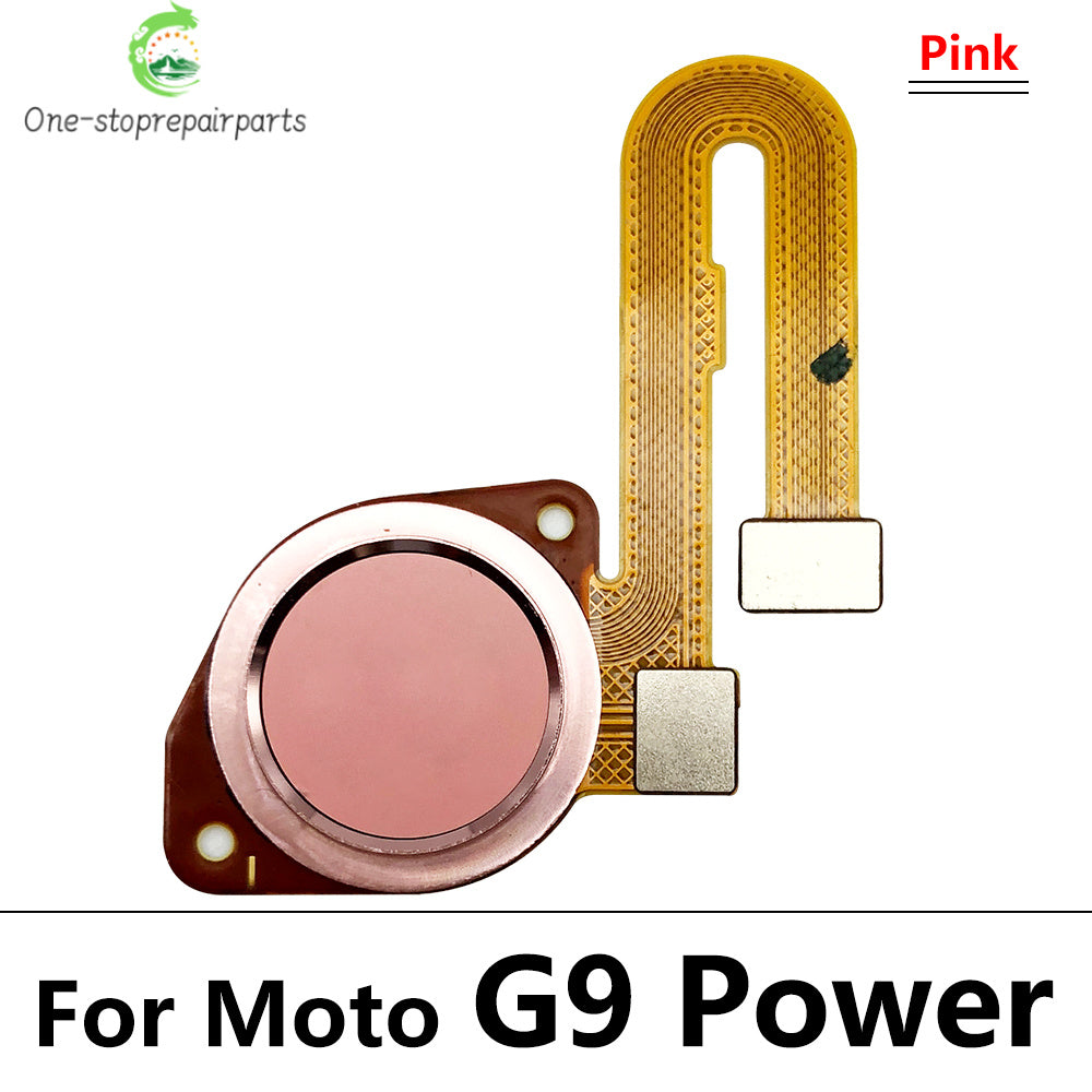 10Pcs/Lot, New For Motorola Moto G9 Plus Power Home Button FingerPrint Touch ID Sensor Flex Cable Ribbon Replacement Parts Motorola phone repair parts