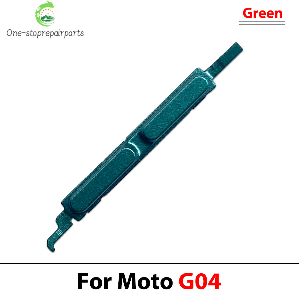 10Pcs, Side Key Power and Volume Button Key For Motorola Moto G04 G14 G24 G34 G54 G84 Replacement Parts Motorola phone repair parts