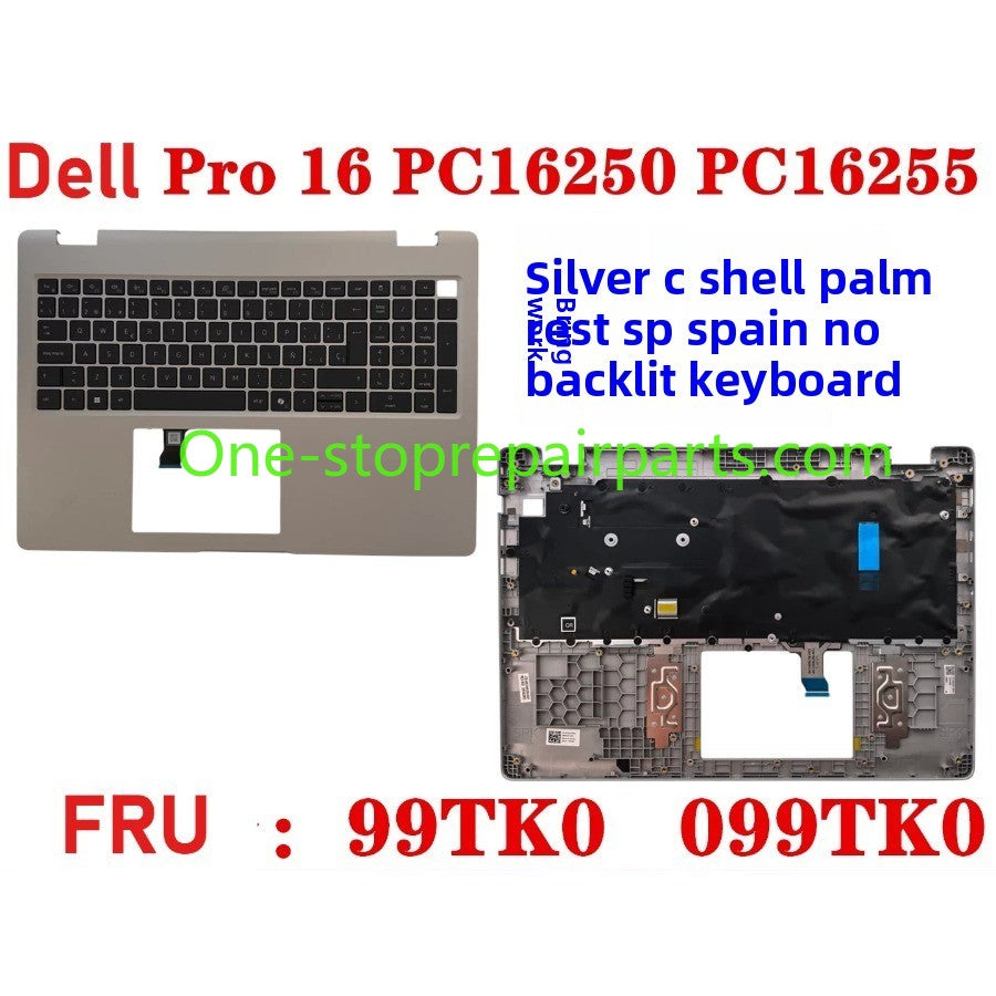Cover case Keyboard for Dell Pro 16 PC16250 PC16255 Cover case for Dell Pro 16 PC16255 PC16250 LCD Back Cover Bezel frame topcase palmrest upper bottom HINGE 0V1T1X 0388WT 0Y55N3 099TK0 006R8M Dell laptop repair parts