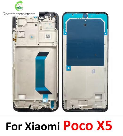 New Front Housing LCD Frame Screen Bezel Holder For Xiaomi Poco F3 F4 X3 GT M3 M4 M5s X5 X6 Pro 4G 5G Xiaomi  Xiao mi phone repair parts