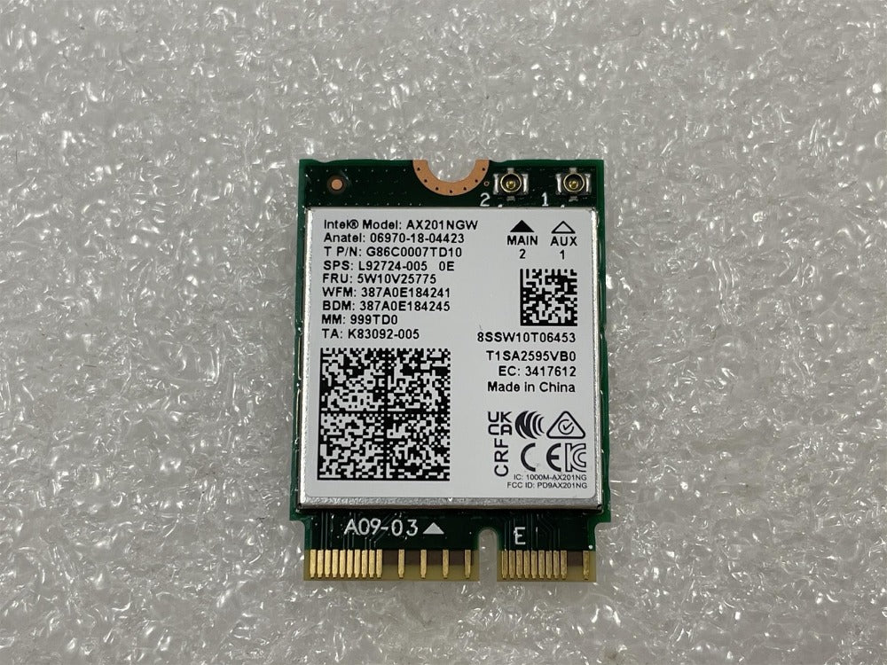 For HP L92724-008 L92724-005 Intel AX201NGW WIRELESS Wifi Card LAN J86328-002 5W10V2577