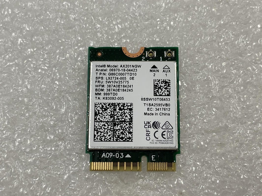 For HP L92724-008 L92724-005 Intel AX201NGW WIRELESS Wifi Card LAN J86328-002 5W10V2577