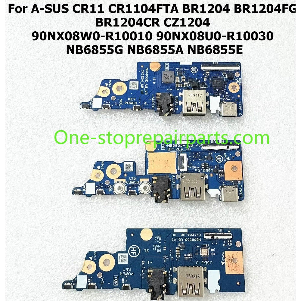 USB I/O board for ASUS Chromebook CR11 CR1104FTA BR1204 CZ1204 90NX08W0-R10010 90NX08U0-R10030 NB6855G NB6855A NB6855E Audo control daughter board