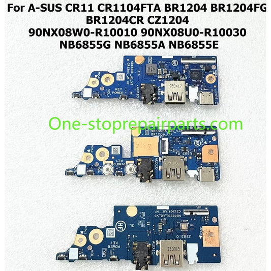 USB I/O board for ASUS Chromebook CR11 CR1104FTA BR1204 CZ1204 90NX08W0-R10010 90NX08U0-R10030 NB6855G NB6855A NB6855E Audo control daughter board