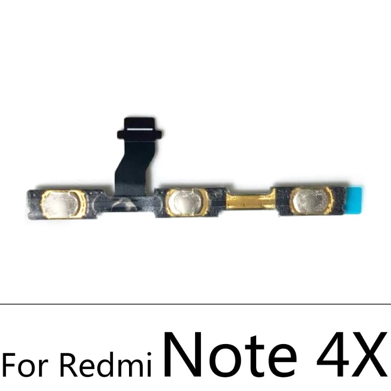 Volume Button Power Switch On Off Button Flex Cable For Xiaomi Redmi Note 3 4 4X 5 5A 6 7 8 8T 9 9T 10 Pro 9s 5G Power Key Xiaomi  Xiao mi phone repair parts