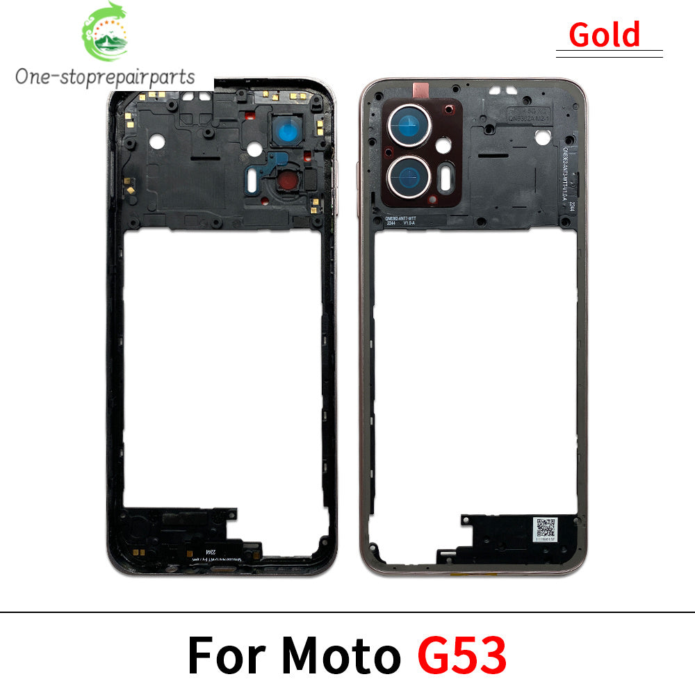 New Middle Frame Holder Housing Bezel Plate For Motorola Moto G04 G23 G34 G53 G54 G62 G72 G73 5G Replacement Repair Parts Motorola phone repair parts