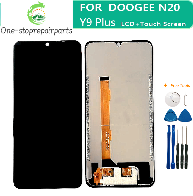6.3"For Original Doogee N20 LCD Display+Touch Screen Digitizer Assembly 6.3 inch 19:9 FHD For Doogee N20 Pro Y9 Plus Android 9.0 Doogee phone repair parts