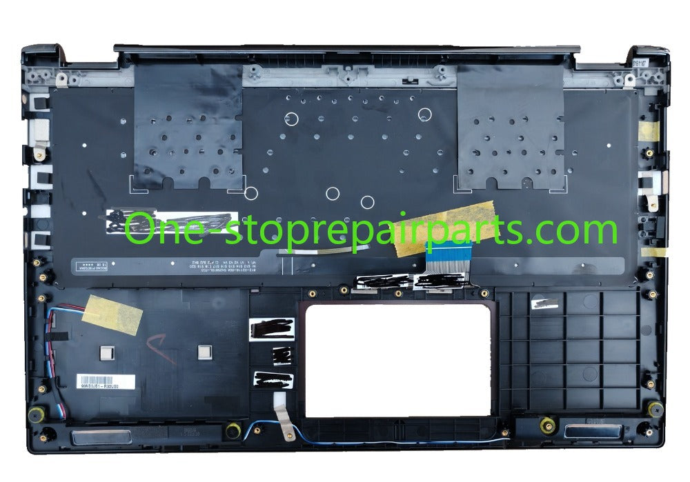 US UPPER C-case Gray Palmrest Backlit keyboard assembly With Camera hole for Asus UX562FD UX562FD-2G Q536FD Q546FD 90NB0JS1-R32US0 90NB0JS1-R32UI0 13NB0JS1AM0411 0KN1-5X1UI16 0KNB0-563BUI00 TOP COVER CASE KEYBOARD MODULE ASUS laptop repair parts