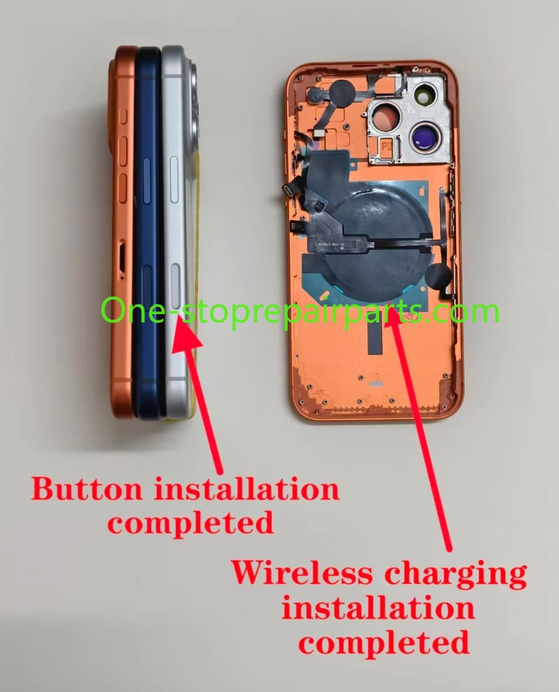 For iPhone 14 Pro Changed To 17 Pro Housing,With Assemble OK Wireless Charging For iPhone 14 Pro Max Turn into 17 Pro Max DIY iPhone phone repair parts
