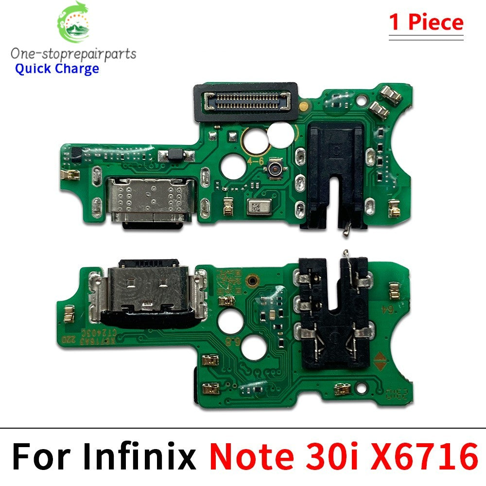 USB Charger Dock Connector Charging Port Microphone Flex Cable For infinix Note 30 30i 40 40X 50 50X Pro Plus VIP 4G 5G  infinix phone repair parts