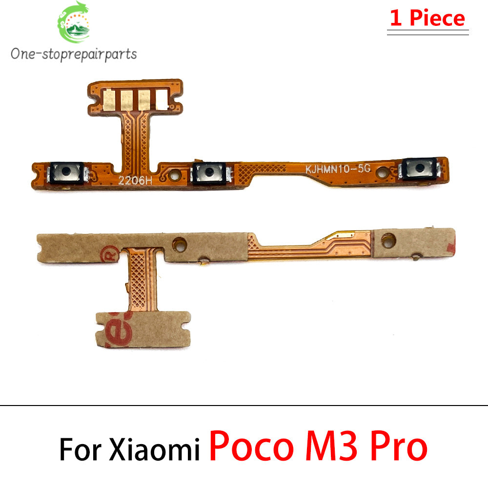 New For Xiaomi Poco F1 F2 F3 F4 F5 M3 M4 X3 X4 X5 X6 Pro 4G 5G GT Power Switch On / Off Button Volume Key Button Flex Cable  Xiaomi  Xiao mi phone repair parts