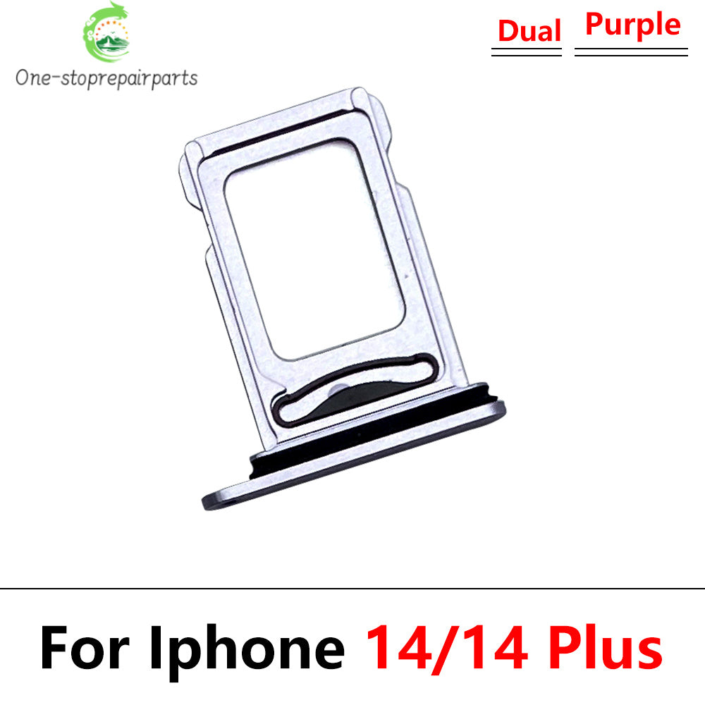 10Pcs/Lot, New Dual Sim Card slot tray Holder For iPhone 14 Pro 14Pro Max 14 Plus Repair Parts iPhone phone repair parts