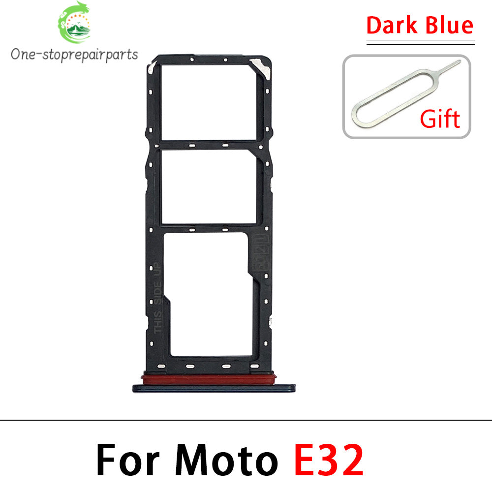 New For Motorola Moto E6i E20 E30 E40 E32 Edge 20 Pro SIM Card Slot SD Card Tray Holder Adapter Motorola phone repair parts