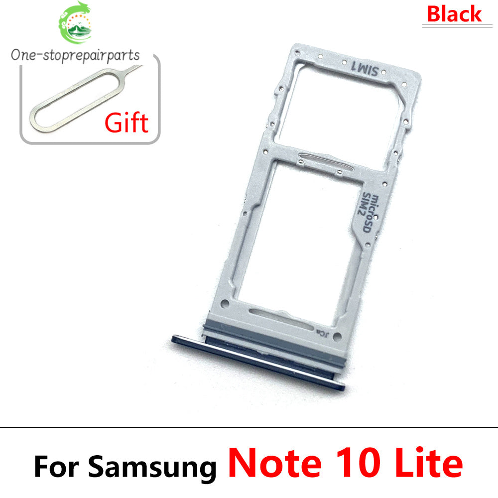 New Sim Card Tray Reader Socket Slot Holder For Samsung Note 10 Plus Lite / Note 20 Ultra Dual SIM Replacement Part Samsung phone repair parts