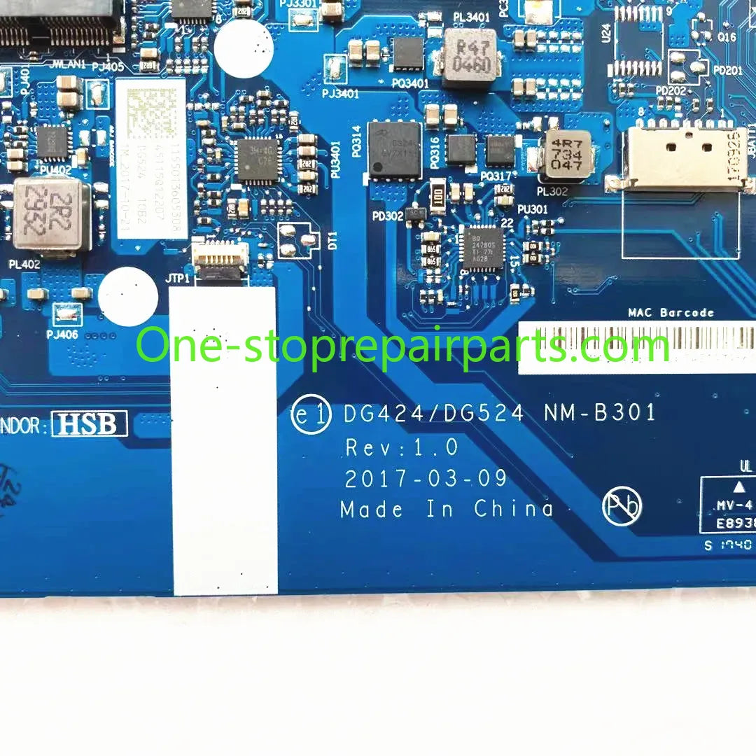 For Lenovo 320-15IAP laptop motherboard DG424 DG524 NM-B301 motherboard WITH N4200 CPU DDR3L PC3L Mainboard 100% Fully Tested Lenovo laptop repair parts