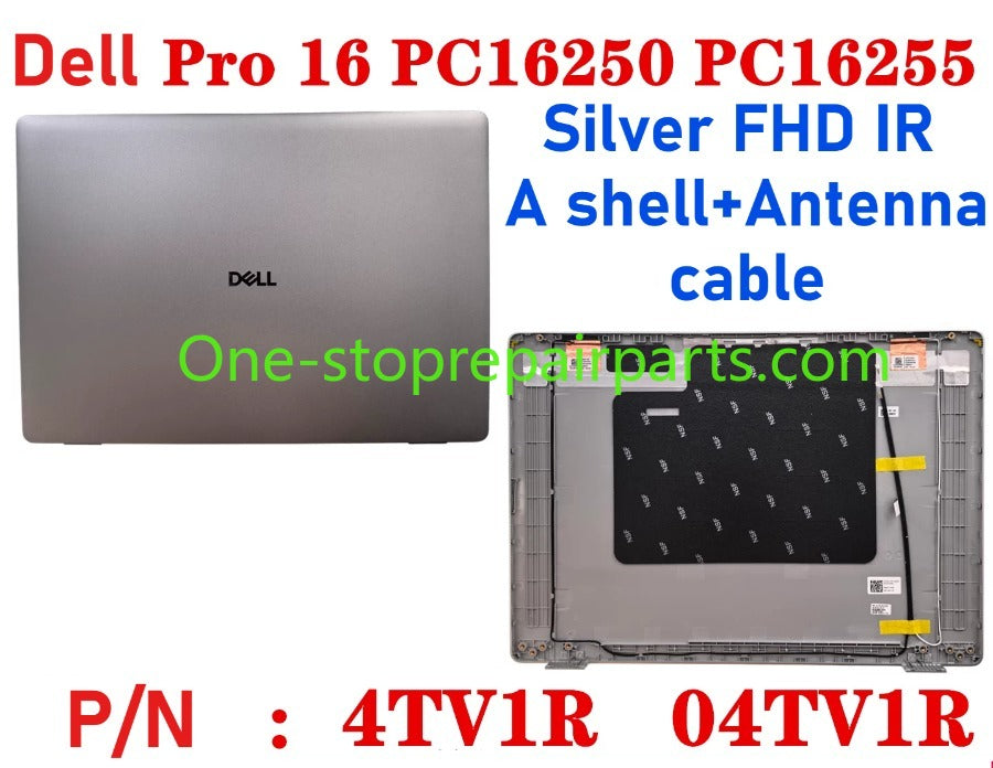 Cover case for Dell Pro 16 PC16250 PC16255 0D45TN 04TV1R 0FJ6FY 02XHM1 099TK0 02882N 0HNP7J 02XHM1 0GJX2F 0C8CKC 0964DF 0DR9PF 0HHMCK 0F9V30 0388WT 0H3K5C 0HR42X 01378G Lcd back housing bezel palmrest bottom lower cover hinge Dell laptop repair parts