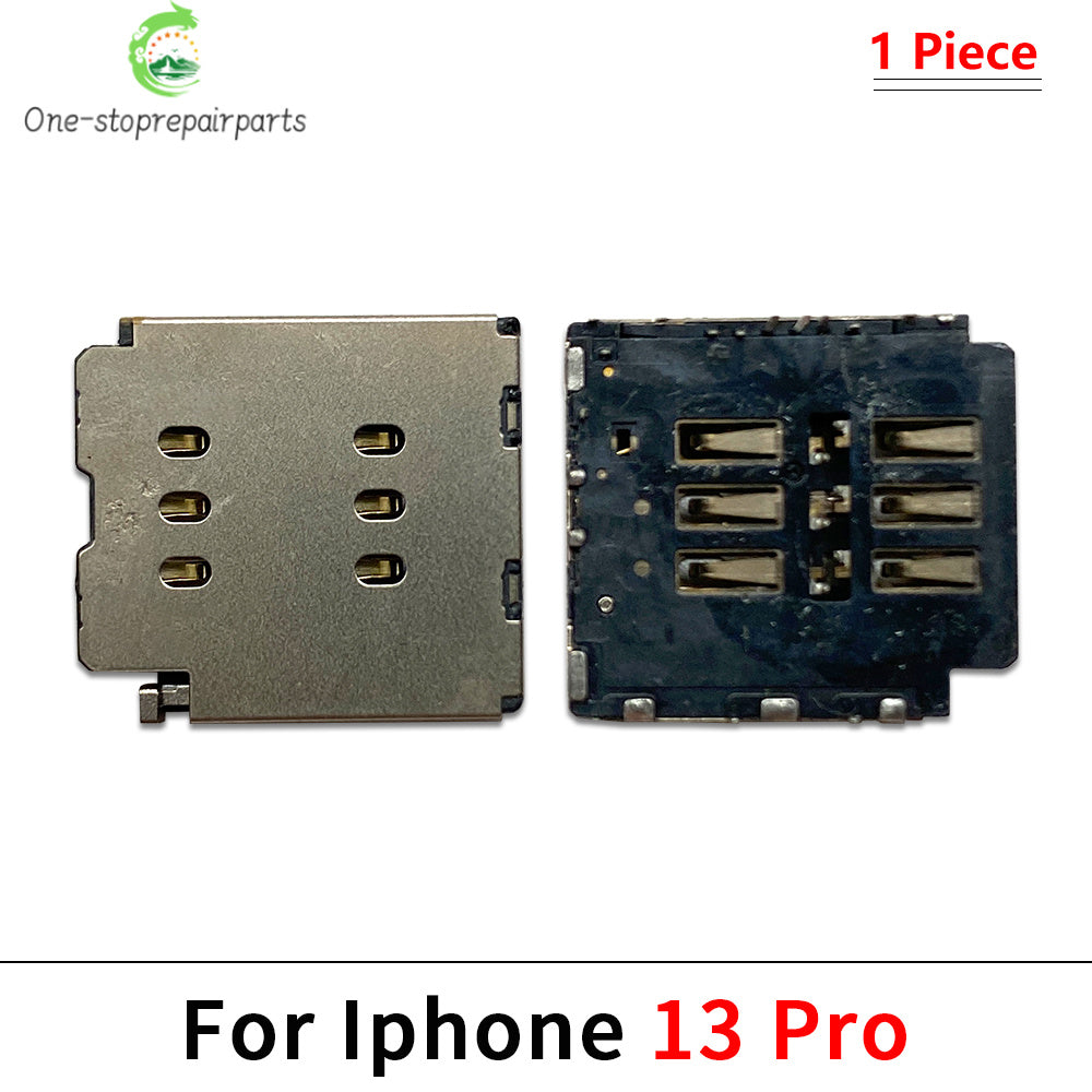 SIM Card Tray Socket Slot Adapter Connector Reader Flex Cable Dual SIM Card For iPhone 11 12 13 14 15 Pro Max Plus Mini iPhone phone repair parts