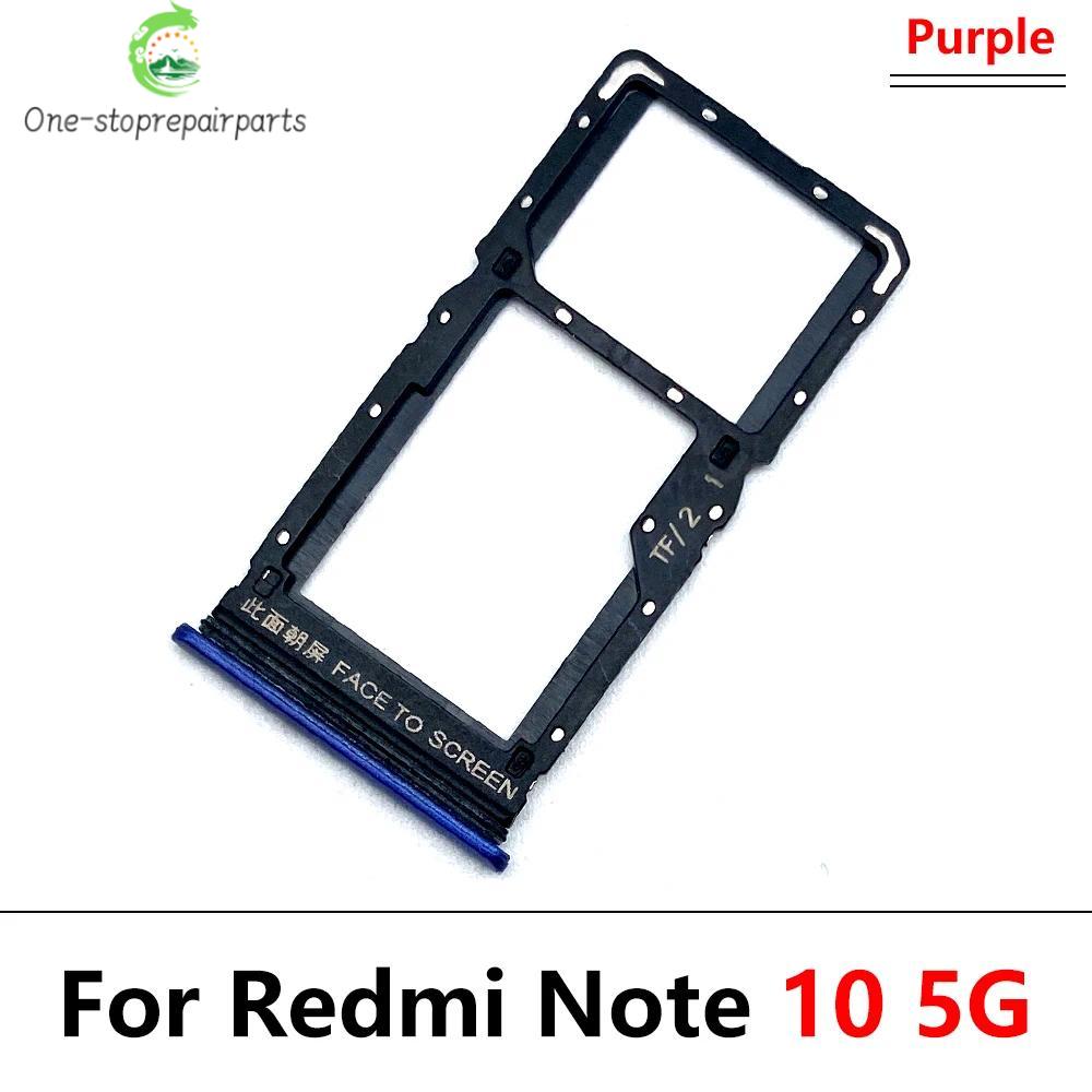 New SiM Card Tray For Xiaomi Redmi Note 10 10s Pro 5G SIM Card Slot SD Card Holder Adapter Replacement Parts  Xiaomi  Xiao mi phone repair parts