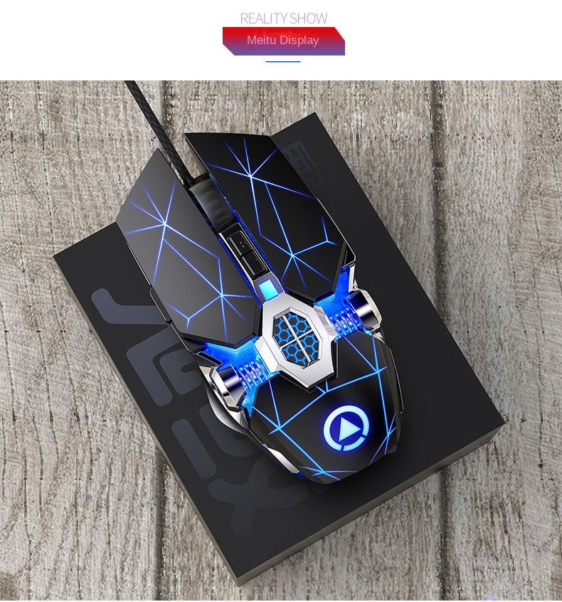 Accessories Game keyboard, mouse, earphones three-piece set, mechanical feel keyboard and mouse set