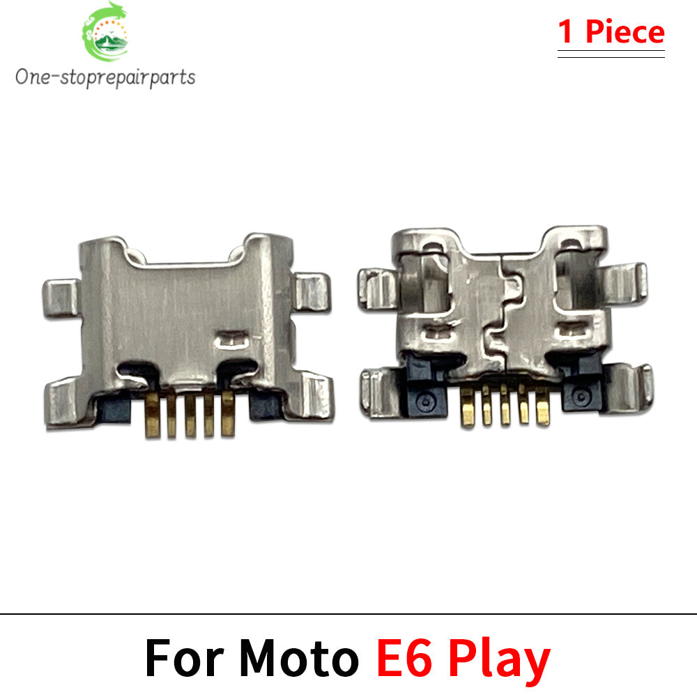 100Pcs, USB Charging Charge Charger Connector Port For Moto Edge 20 30 40 50 Neo E6 E6s E7 E13 E14 E20 E30 E32 E22 Plus Play Motorola phone repair parts