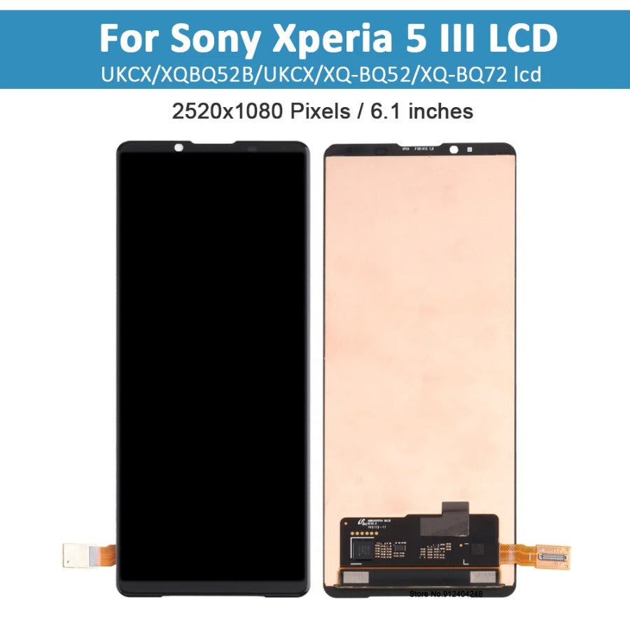 Original 6.1"For Sony Xperia 5 III LCD Display Touch Screen Digitizer Assembly Replacement For Sony x5 III XQ-BQ72 LCD Screen Sony phone repair parts