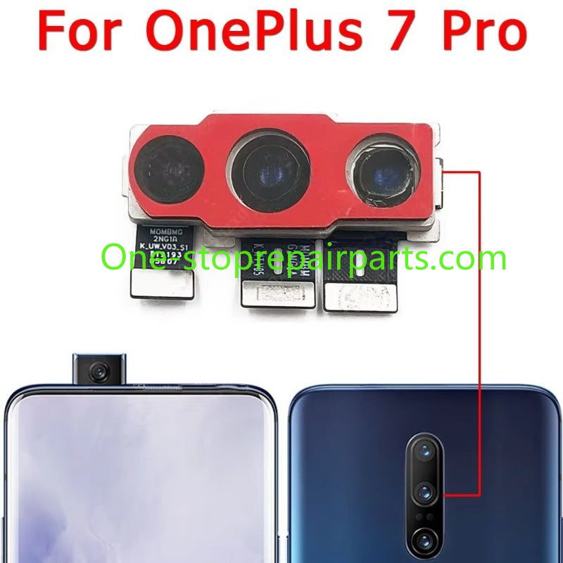 Big Facing Selfie Front Backside Camera Module For Oneplus 7 Pro 1+ 7T 5G One Plus Back View Rear Camera Spare Parts Flex Cable OnePlus phone repair parts