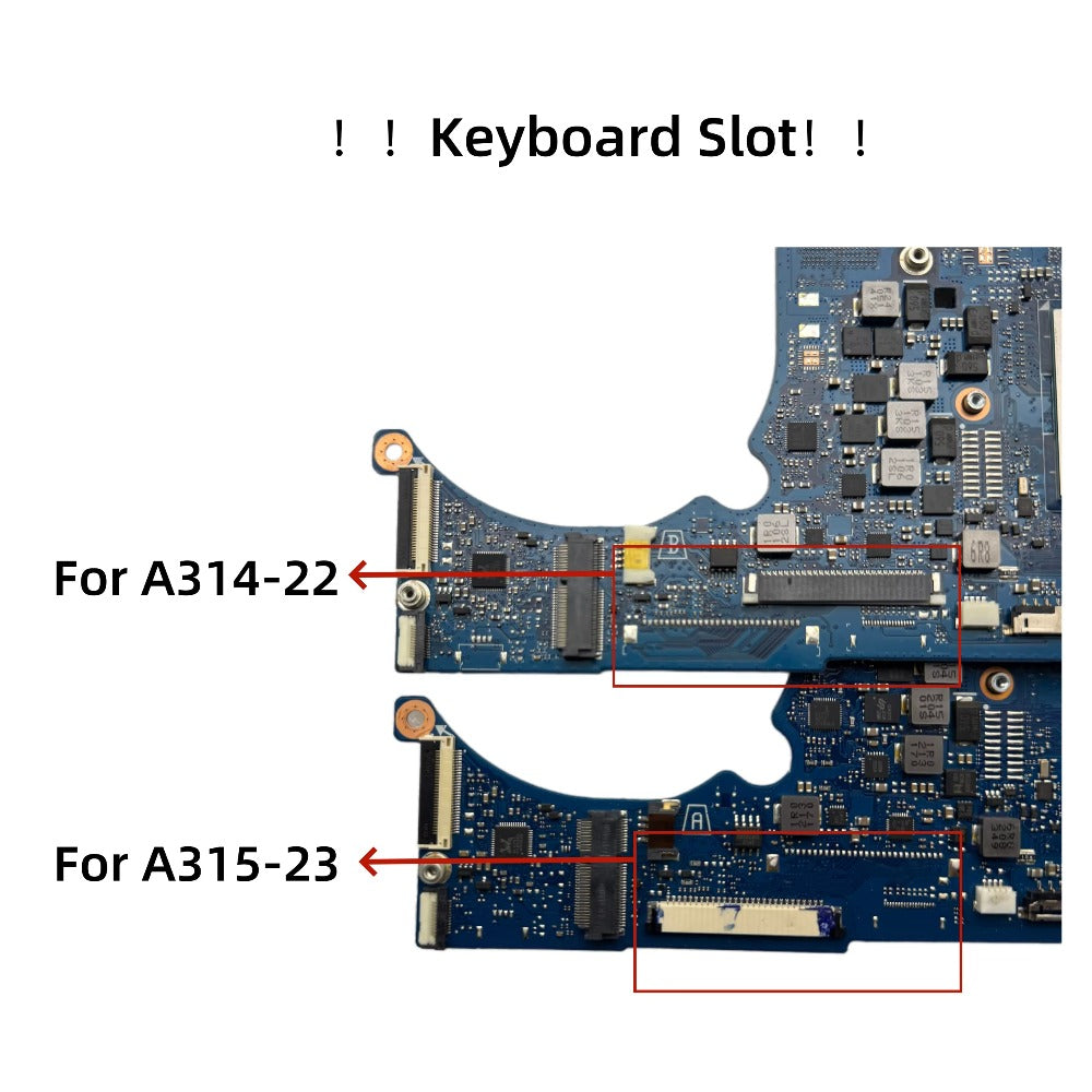 DA0Z8EMB8C0 DAZ8EMB18A0 For Acer Aspire A314-22 A315-23 Laptop Motherboard With YM3050U R3-3250U R5-3500U CPU 0/4GB-RAM UMA DDR4 Acer laptop repair parts