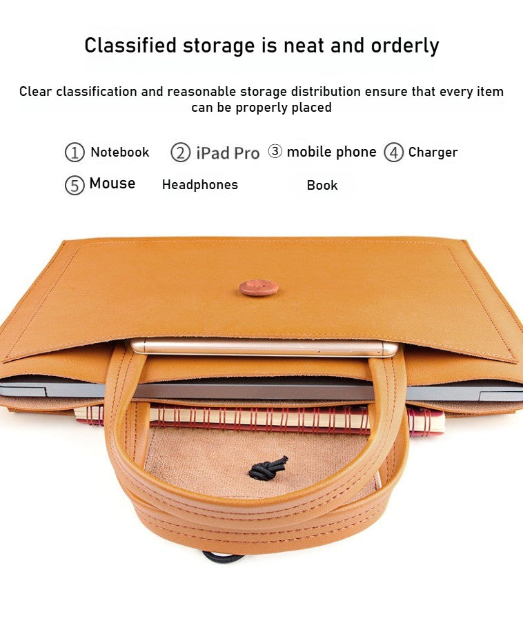 Simple handbag 2026 new Macbook laptop bag 13 inch air 14 inch pro 15 inch 16 inch A3448 A3449 A3240 A3241 pro A3434 A3429 A3426 m2 m3 m4 m5 niche design