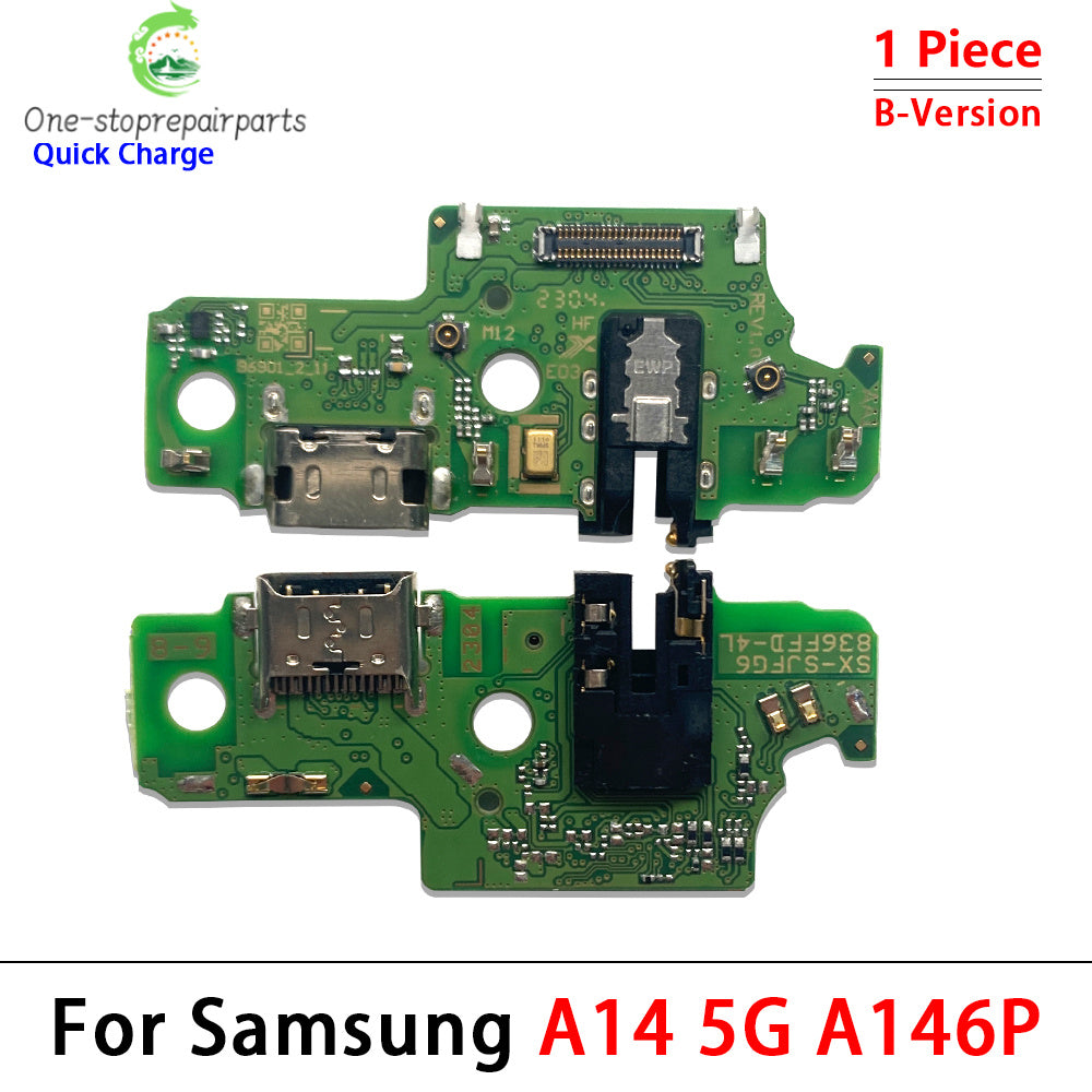 10Pcs, USB Charging Port Dock Charger Connector Board Flex Cable For Samsung A13 A23 A33 A53 A52 A72 A14 A24 A34 A54 4G 5G Samsung phone repair parts