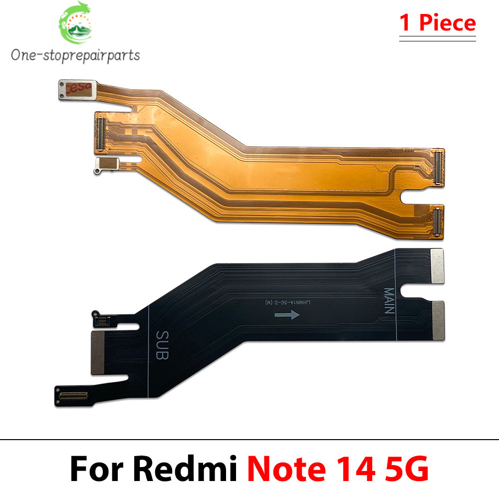 10Pcs Dock Connector Micro USB Charger Charging Port Main Flex Cable Microphone Board For XIaomi Redmi Note 14 Pro Plus 4G 5G  Xiaomi  Xiao mi phone repair parts