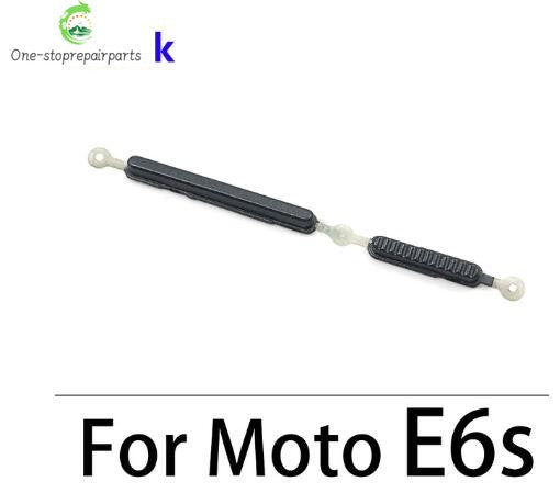 10Pcs, New For Motorola Moto E5 E6 E6s Plus E7 Power SIde Volume Button + Power ON / OFF Buttton Key Set Replacement Parts Motorola phone repair parts