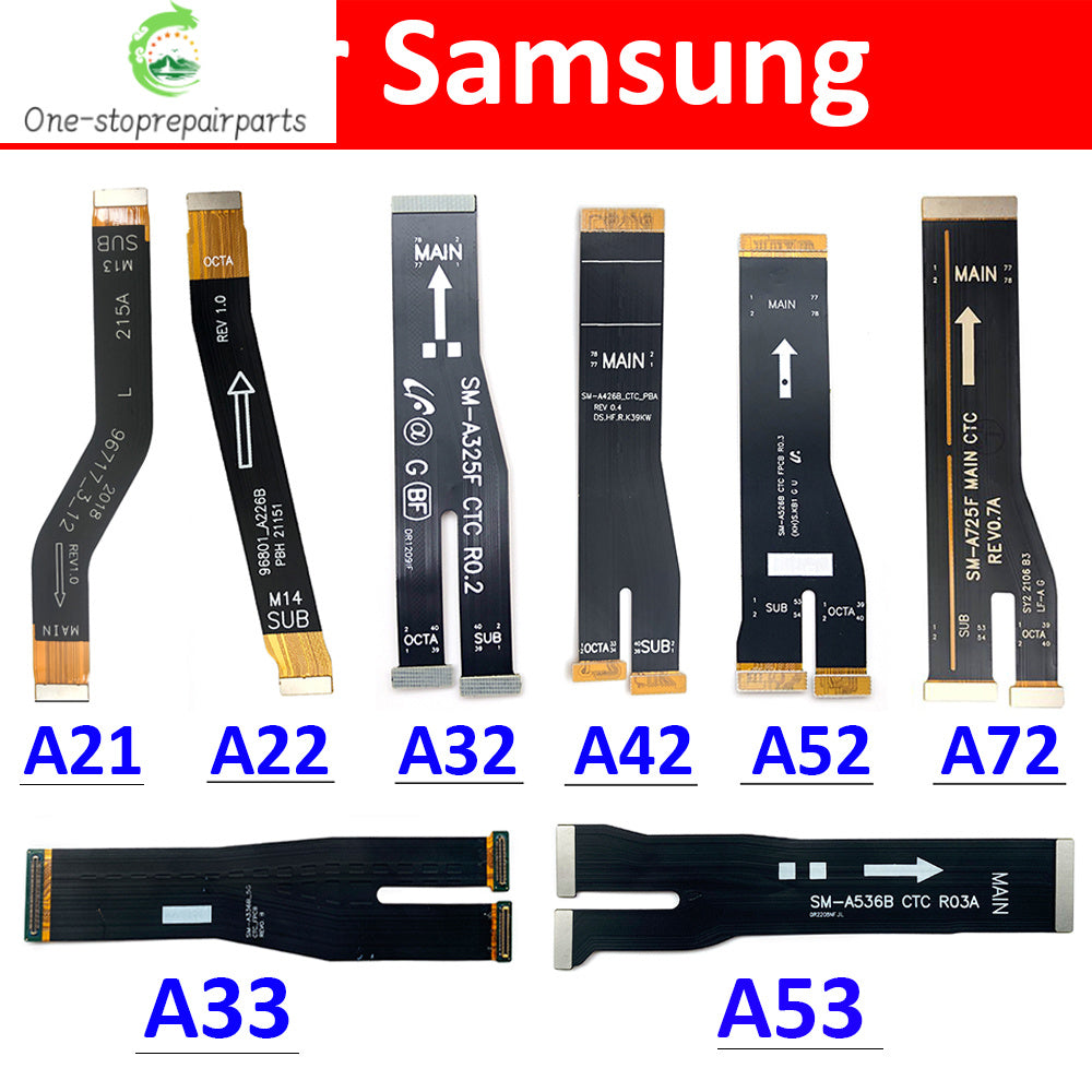 10Pcs, Main Board Motherboard Flex Cable For Samsung A22 A32 A52 A72 A33 A53 A73 A24 A34 A54 A15 A25 A35 A55 A16 A36 A56 4G 5G Samsung phone repair parts