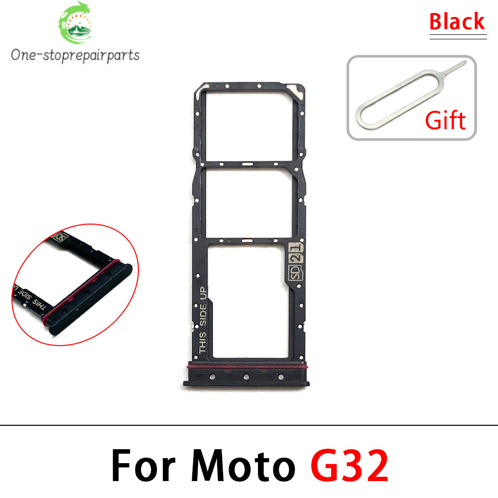 New For Motorola Moto G31 G51 G22 G32 G52 G62 G72 G71 SIM Card Slot SD Card Tray Holder Adapter Motorola phone repair parts