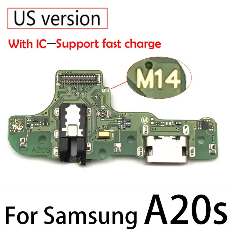 10Pcs USB Charger Charging Port Dock Connector Board Flex Cable For Samsung A10S A20S A30S A50S A21s A12 A02s A03s A03 Core Samsung phone repair parts