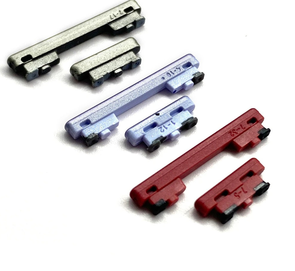 10Pcs, Side Keys Key Power and Volume Buttons Button For Samsung S21 / S21 Plus / S21 Ultra / S21 Fe Replacement Parts Samsung phone repair parts