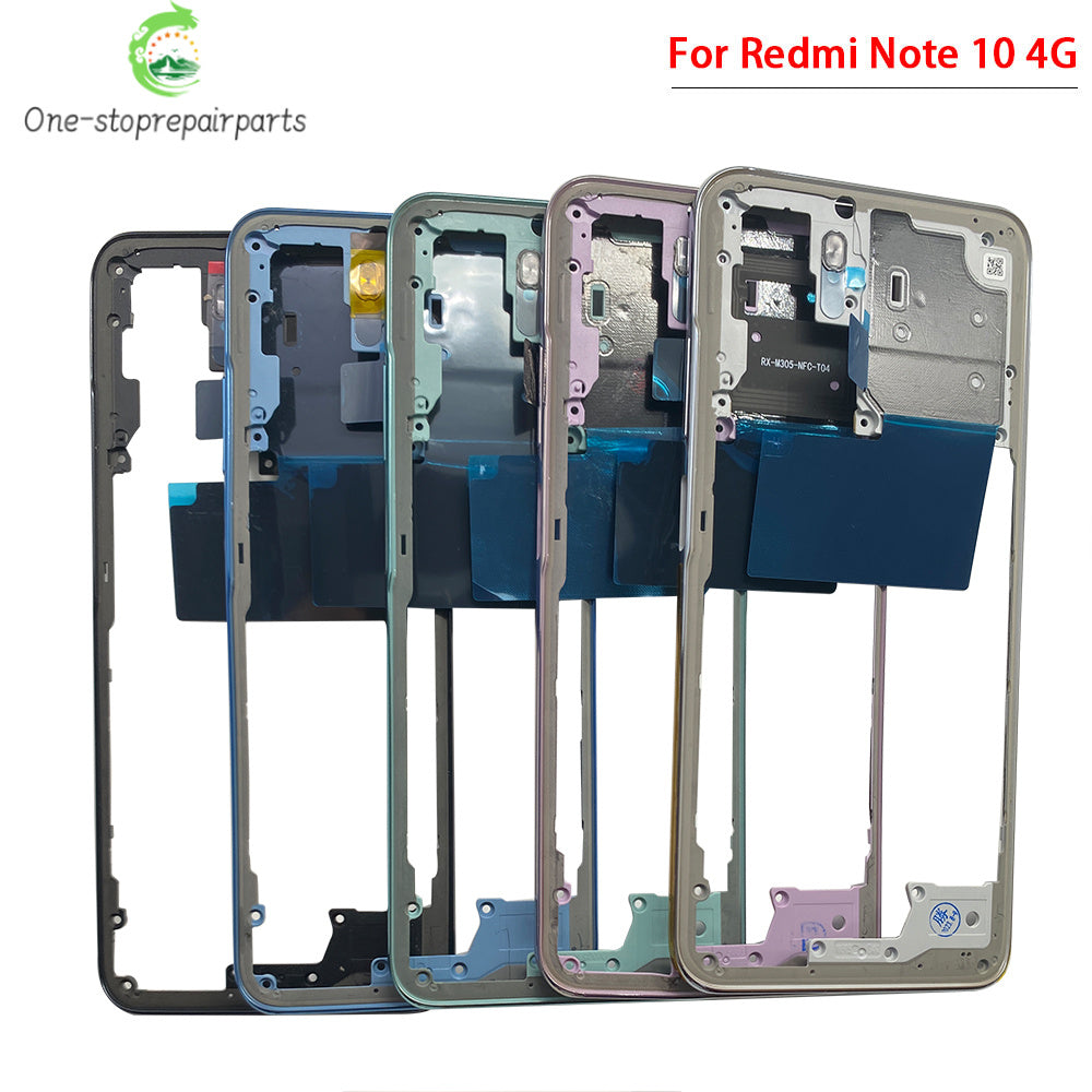 For Xiaomi Redmi Note 10 / Note 10s / Note 10 Pro Middle Frame Holder Housing Replacement Repair Parts Xiaomi  Xiao mi phone repair parts