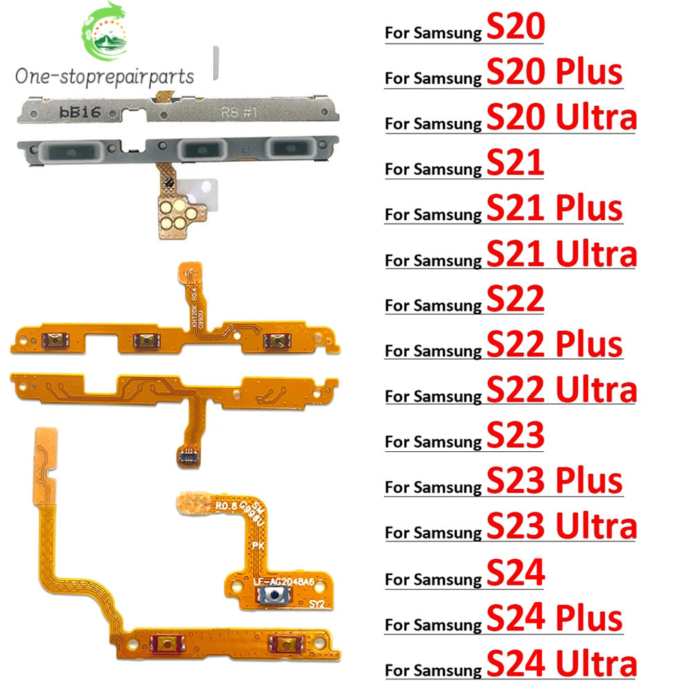 For Samsung S20 S21 S22 S23 S24 Plus Ultra Fe Power on off Volume Key Button Button Flex Cable Samsung phone repair parts