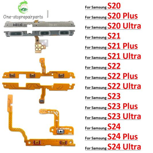 For Samsung S20 S21 S22 S23 S24 Plus Ultra Fe Power on off Volume Key Button Button Flex Cable Samsung phone repair parts
