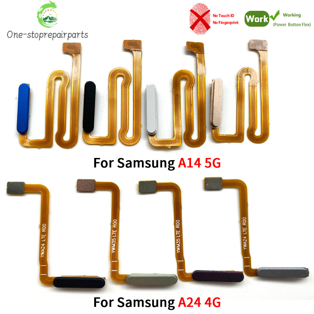 New Fingerprint Sensor Home Return Key Menu Button Flex Cable For Samsung A04s A13 A14 A24 A34 A54 4G 5G Samsung phone repair parts