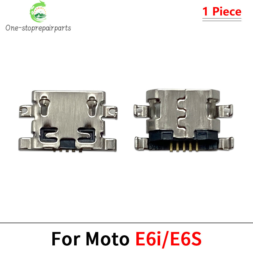 2Pcs, Charger USB Charging Port Dock Connector Socket For Moto Edge 20 30 40 50 Neo E6 E6s E7 E13 E14 E20 E30 E32 E22 Plus Play Motorola phone repair parts