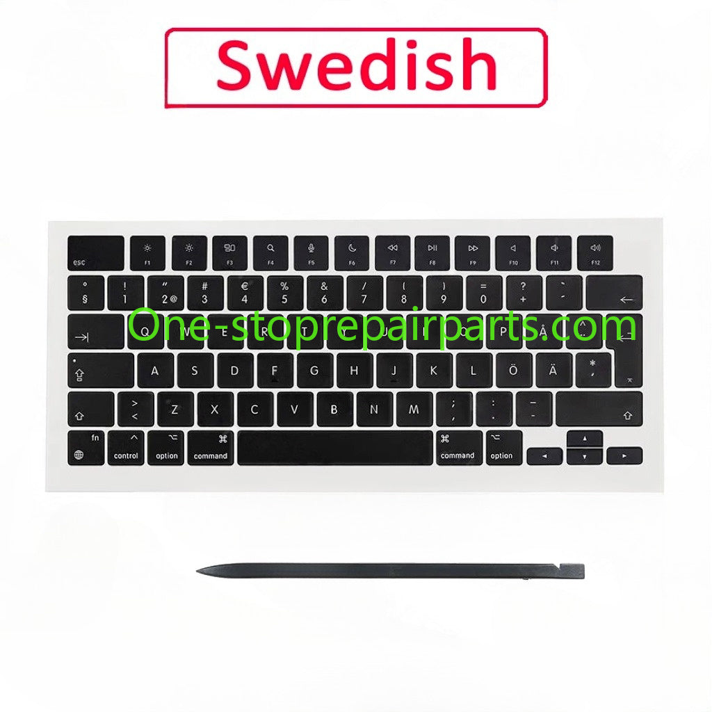 Laptop A2442 A2485 A2779 A2780 A2918 A2992 A2991 Keycaps Keys Key Cap Set for Macbook Pro M1 M2 M3 14" 16" Keyboard Repair Kit Macbook repair parts