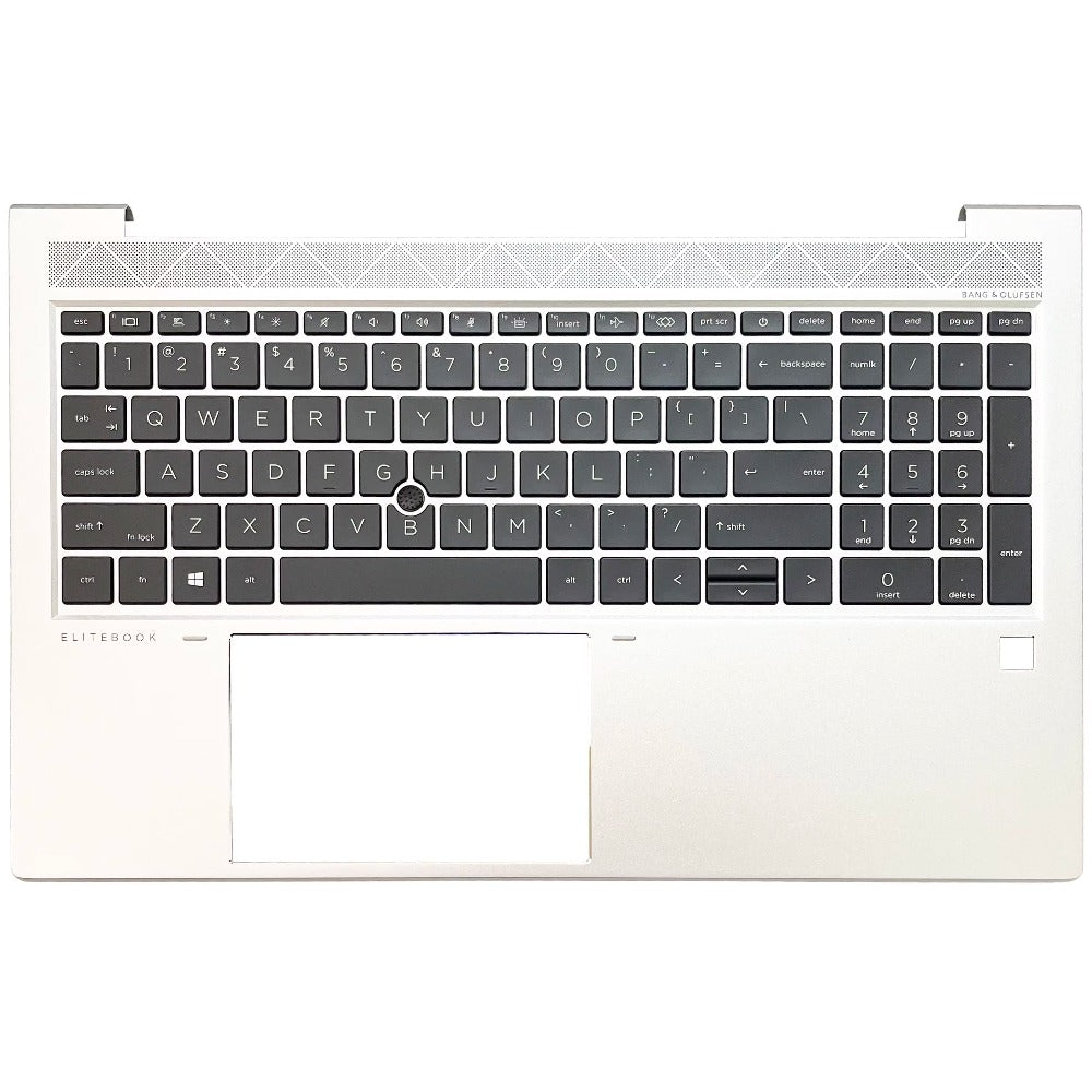 Upper caser plamrest top keyboard for HP ELITEBOOK 830 840 850 860 G7 G8 G9 G10 US silver backlight c cover keyboard shell HP laptop repair parts