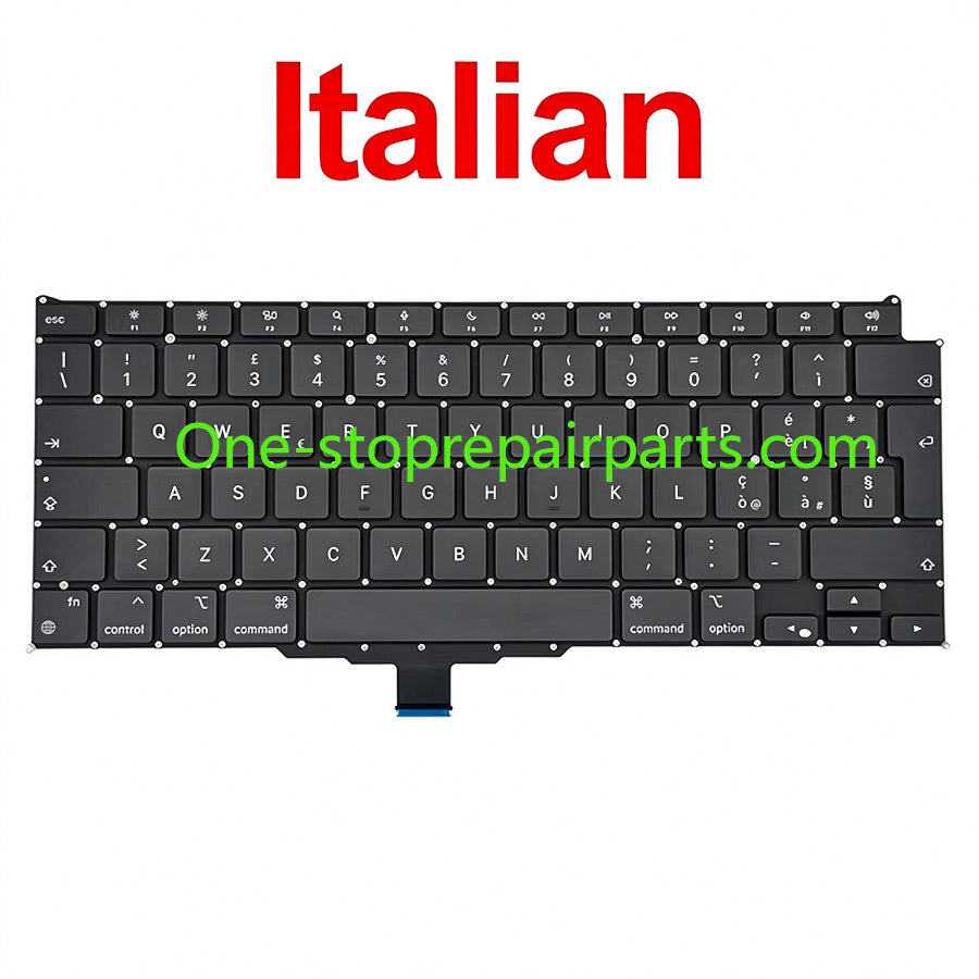 New Laptop A2337 Keyboard For Macbook Air 13" M1 A2337 Keyboard Replacement US UK FR SP IT DE RU AE Layout 2020 Year Macbook repair parts