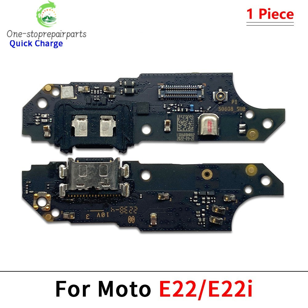 10Pcs, USB Charger Charging Dock Port Connector Flex Cable For Moto E6i E7i E22i E32 G24 Power G04 G14 G54 G64 G84 G42 G62 5G Motorola phone repair parts