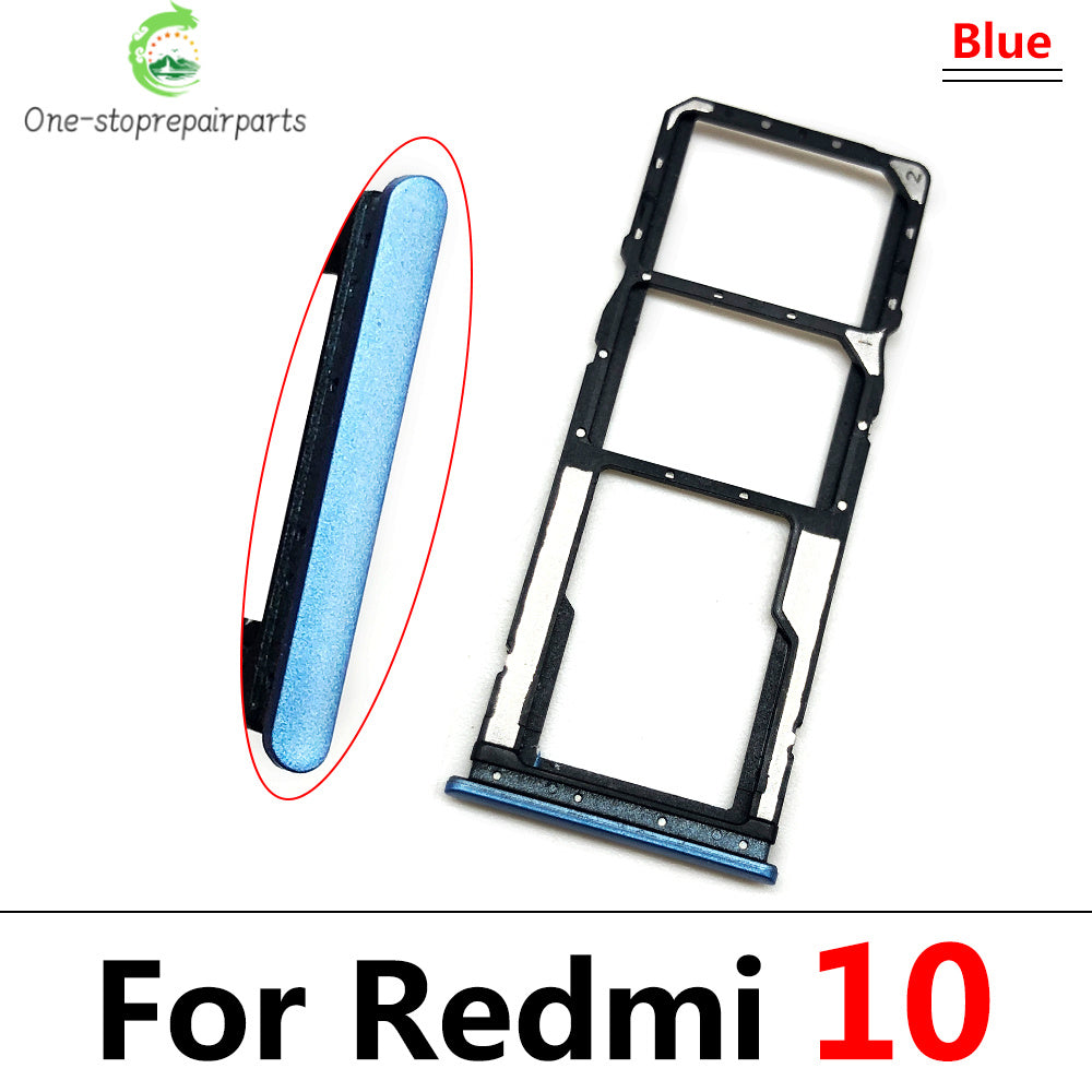 New SIM Card Slot SD Card Tray Holder Adapter For Xiaomi Redmi 10 10A 10C Repair Parts  Xiaomi  Xiao mi phone repair parts
