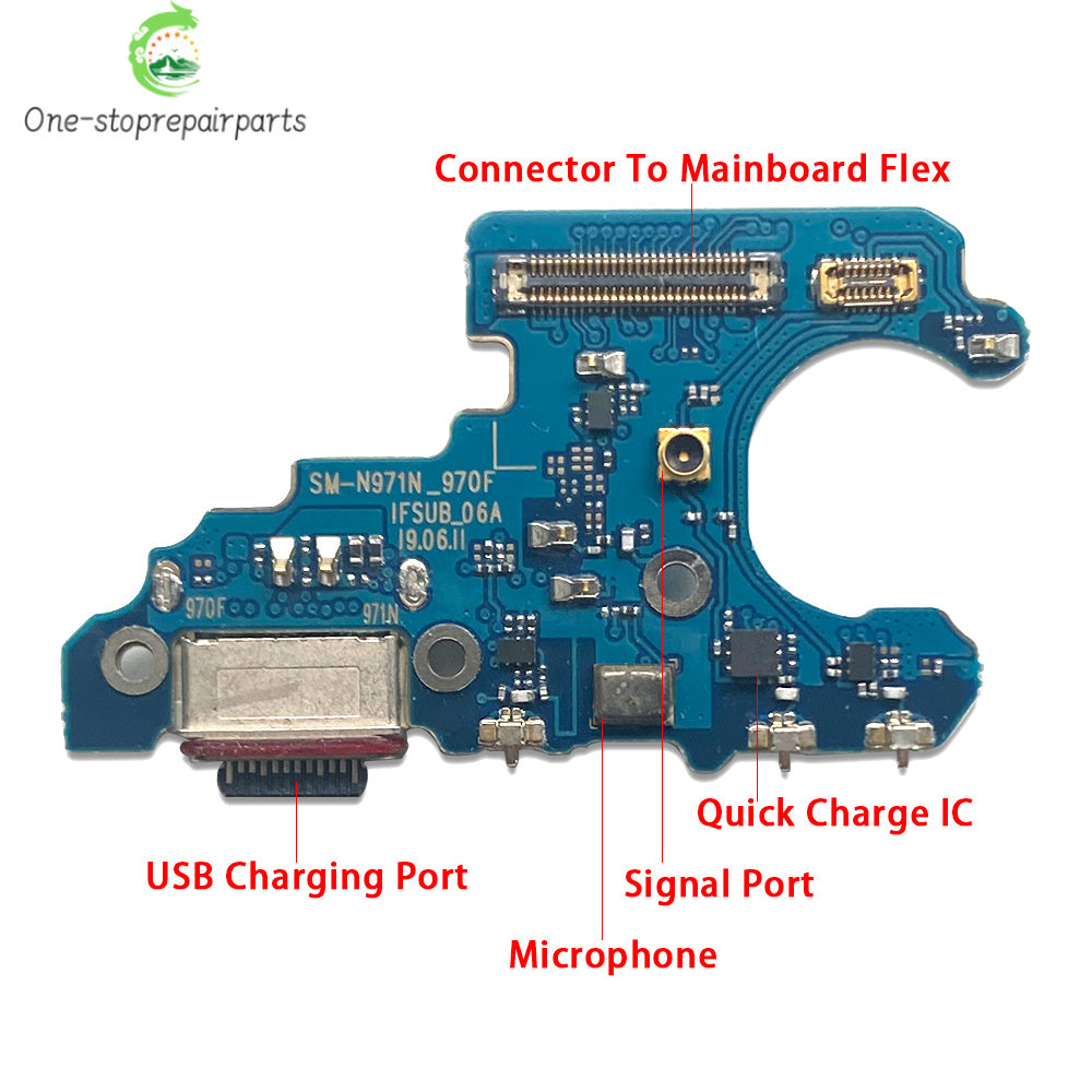 For Samsung Note 10 Plus Lite S20 Plus Ultra S981B S986B S988B N976F USB Charging Port Dock Charger Connector Board Flex Cable Samsung phone repair parts