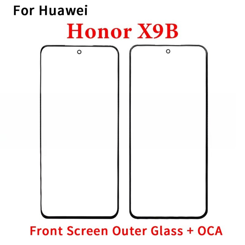 New GLASS + OCA LCD Front Outer Lens For Huawei Honor X5 X6 X6s X6A X6B X7 X7A X7B X8 X8A X8B X9 X9A X9B 4G 5G Touch Screen Huawei phone repair parts