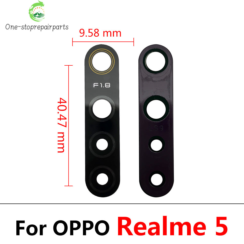 10Pcs/Lot, Rear Back Camera Glass Lens For Oppo Realme 5 6 C3 C11 Z6 With Adhesive Sticker Realme phone repair parts
